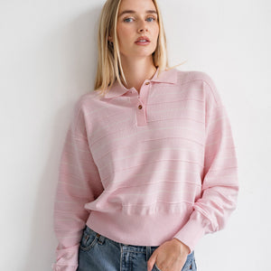 Knit Polo Shirt by Brunette the Label