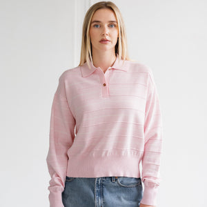 Knit Polo Shirt by Brunette the Label