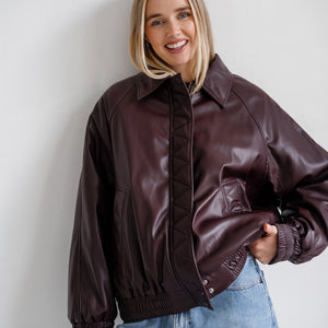Oversized Bomber by Brunette The Label