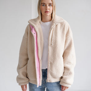 Snap Sherpa Jacket by Brunette The Label