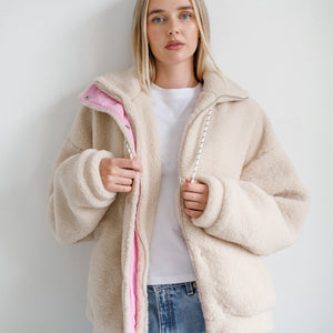 Snap Sherpa Jacket by Brunette The Label