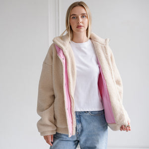 Snap Sherpa Jacket by Brunette The Label