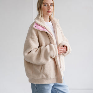 Snap Sherpa Jacket by Brunette The Label