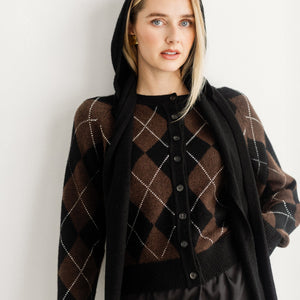 Little Sister Argyle Cardigan