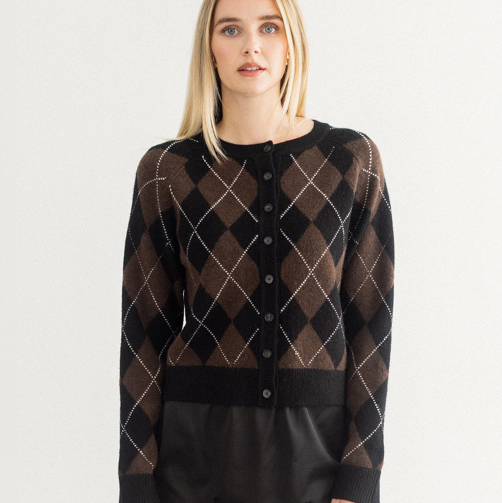 Little Sister Argyle Cardigan