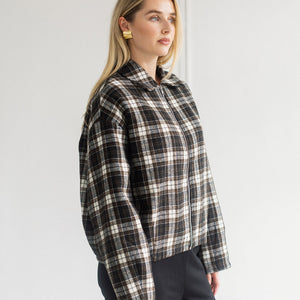 Plaid Bubble Jacket by Brunette The Label