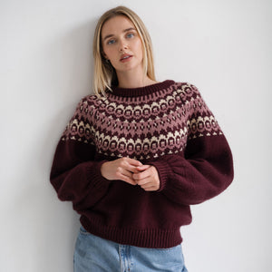 Fair Isle Jacquard Sweater by Brunette The Label