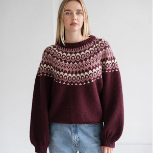 Fair Isle Jacquard Sweater by Brunette The Label