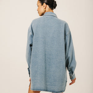 Shania Vintage Blue Denim Jacket by Brunette The Label