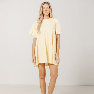 Tiered Limoncello Dress by Brunette The Label