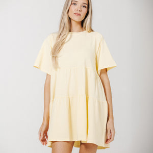 Tiered Limoncello Dress by Brunette The Label