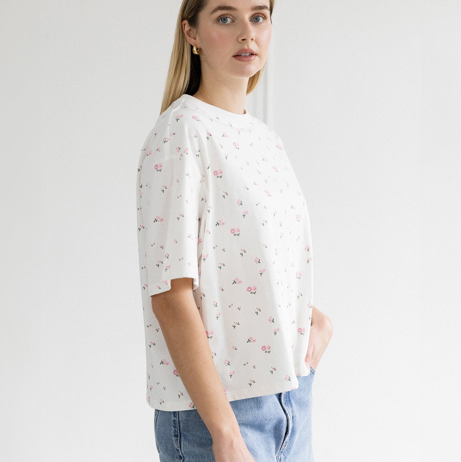 Floral Boxy Tee