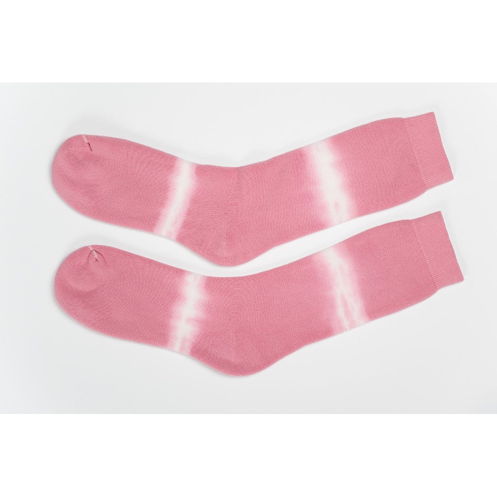 Pima Terry Tie Dye Pink Socks