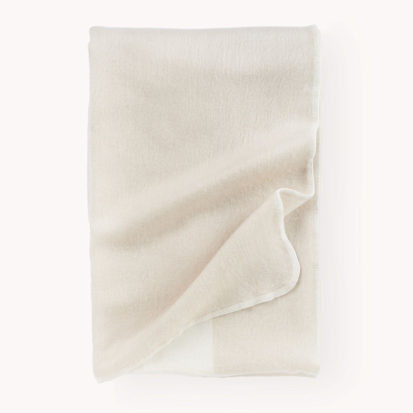 Alpaca Striped Buttercream Throw