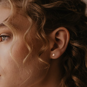 Little Hearts Gold Earrings