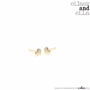 Little Hearts Gold Earrings