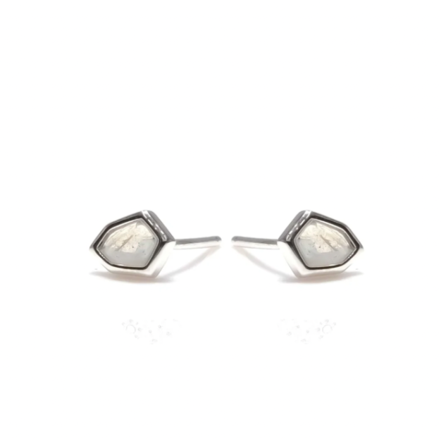 Persevere Labradorite Silver Earrings