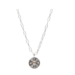Strength Labradorite Silver Necklace