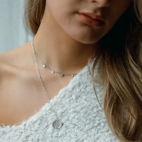 Truffle Silver Necklace