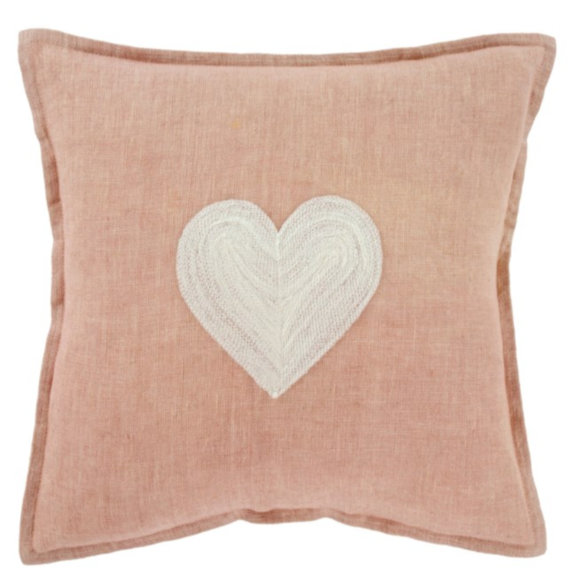 Heart Linen Pillow
