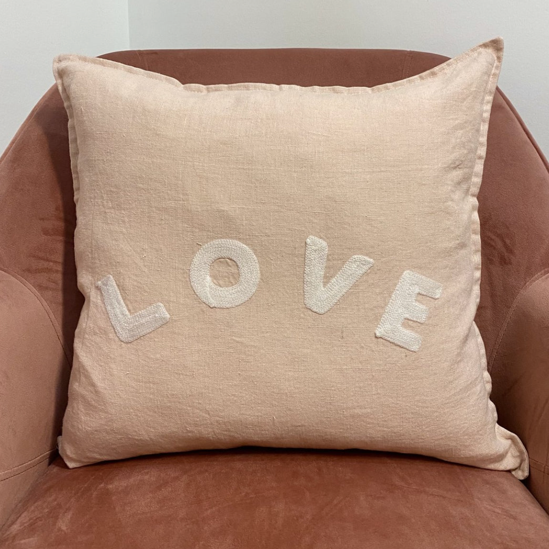 Love Linen Pillow