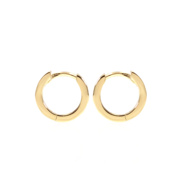 Classic Gold Huggie Hoop Earrings