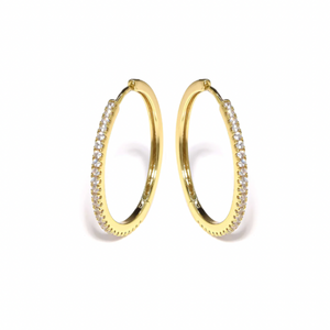 Ethereal Gold Hoop Earrings
