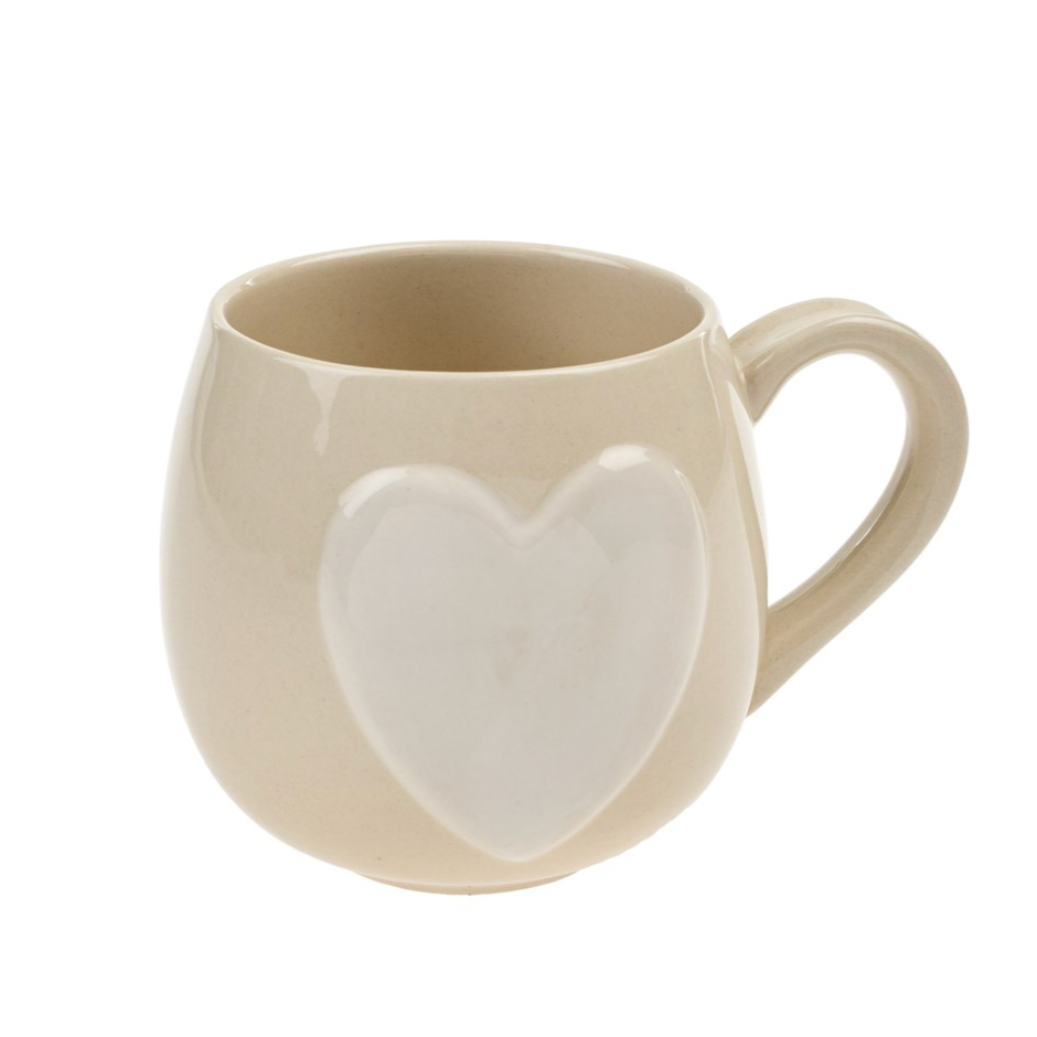 Big Heart Cream Mug