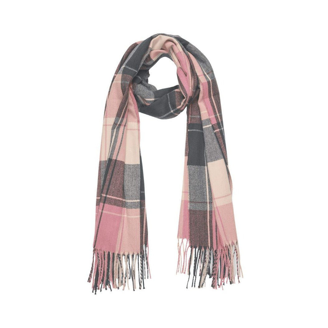 Glasgow Pink+Grey Scarf