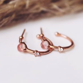 Embrace Hoop Rose Gold Earrings